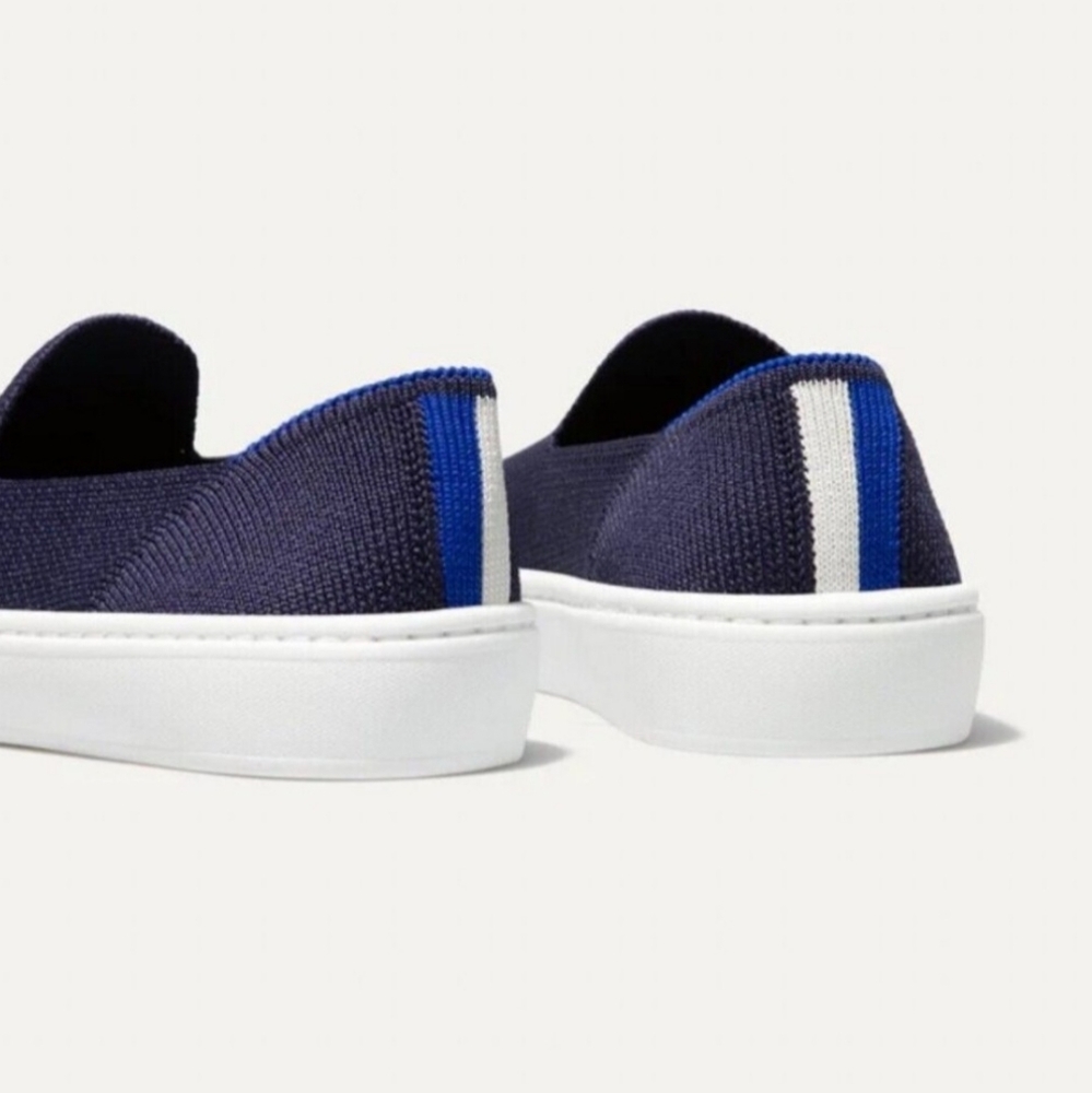 Rothy's The Original Slip On Deep Navy Blue Sneaker - Picture 2 of 10